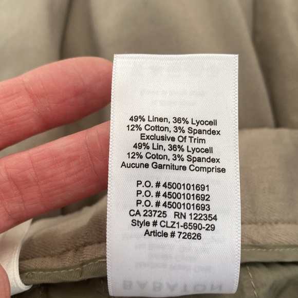 Babaton Sadiki Linen Pants Size 8 - Picture 10 of 10